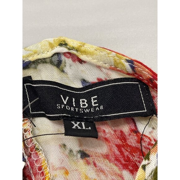 NWT VIBE Apparel Striped & Floral Sleeveless Sundress With Adjustable Straps - Picture 8 of 13